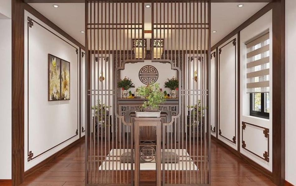 Các mẫu thiết kế phòng thờ phong thủy 2025